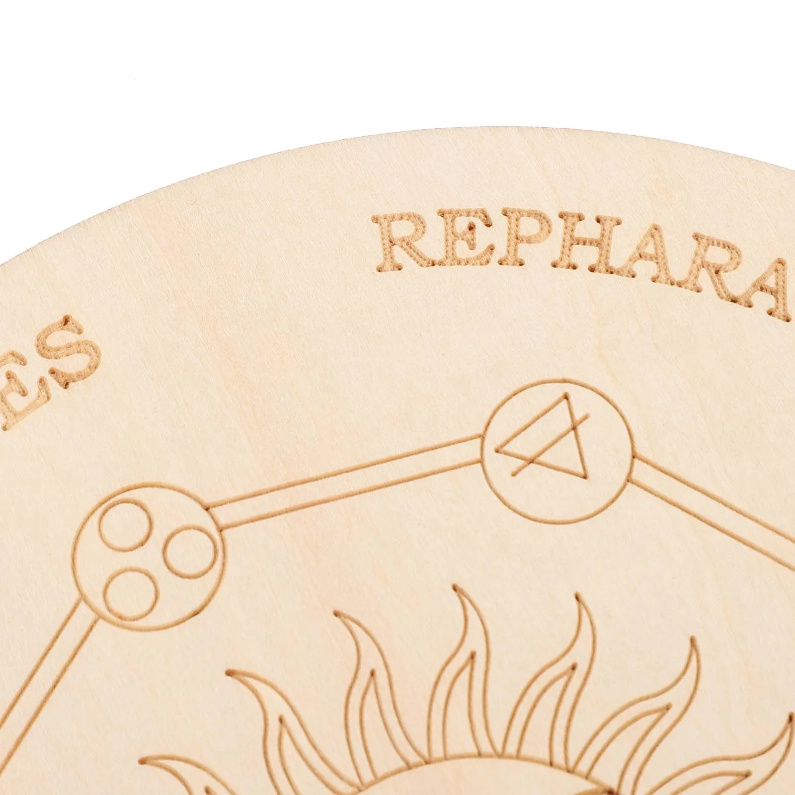 

1Set Wooden Pendulum Divination Board Yes No Pattern Spirit Board Wiccan Altar Supplies Metaphysical Necklace