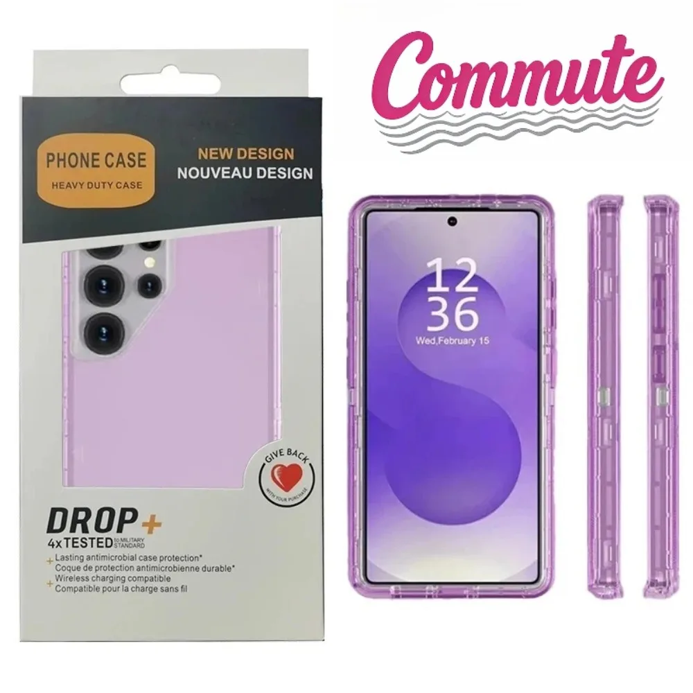 3IN1 Transparent Heavy Duty Armor OTT-BOX Case For Samsung S26 Ultra S25 S24 S23 S22 Plus Full-pack Anti-Drop Protect Back Cover