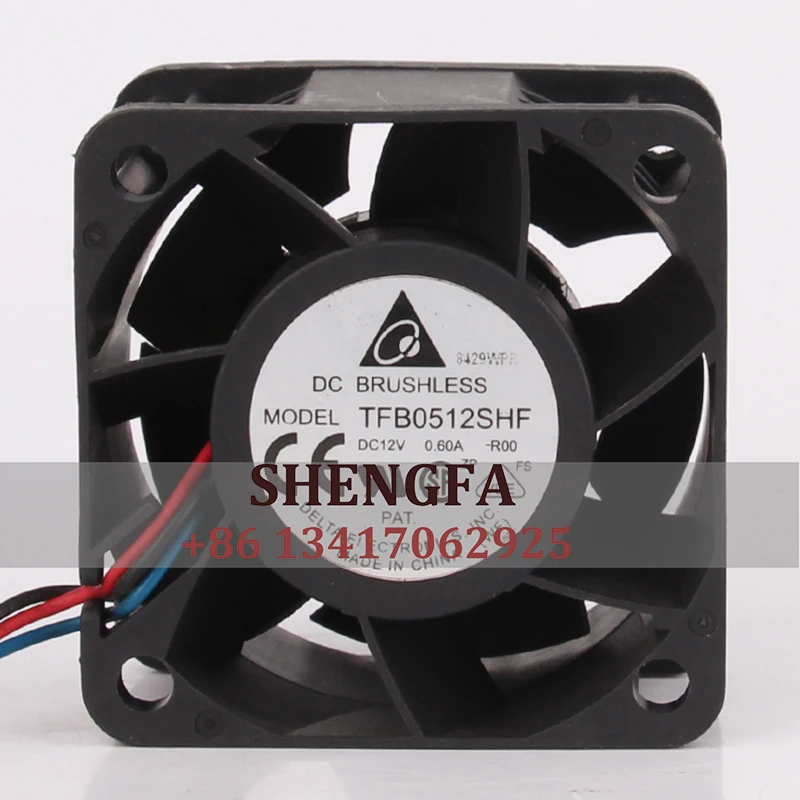 

DELTA TFB0512SHF Heat Dissipation Case Cooling Fan DC12V 0.60A 50*50*32MM 5CM 5032 3-wire TACHometer and Temperature Control