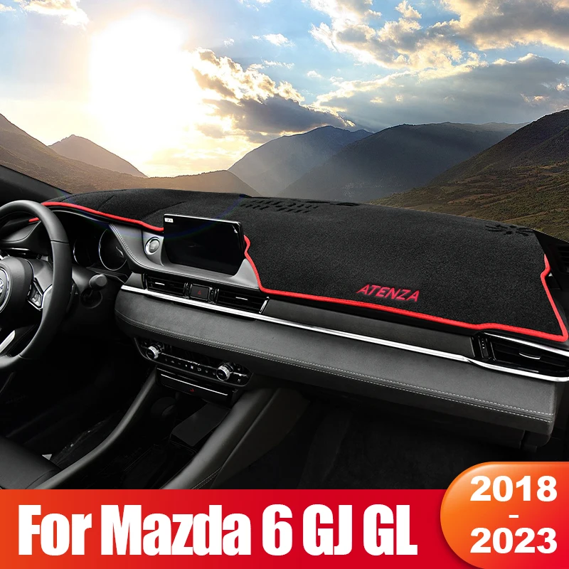 For Mazda 6 GJ GL 2018 2019 2020 2021 2022 2023 Mazda6 Atenza Car Dashboard Sun Shade Cover Non-slip Pad Accessories