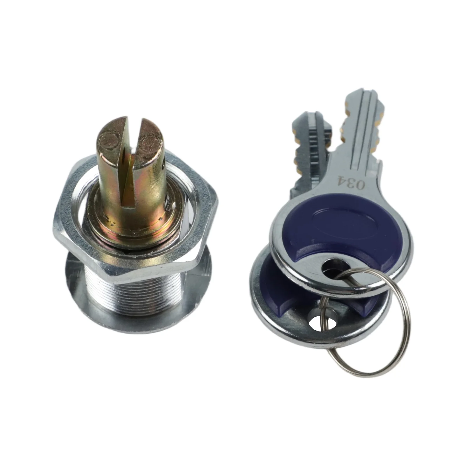 Chrome Alloy Lock Compact Size Easy Installation Enhanced Security Features Multiple Keys Included For Cabinets