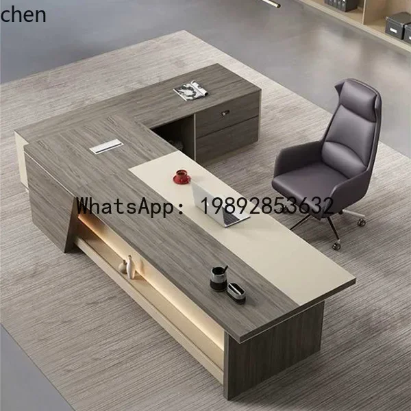 

O15- Office Desk and Chair Set Simple Modern Executive Desk Single Manager Office Furniture