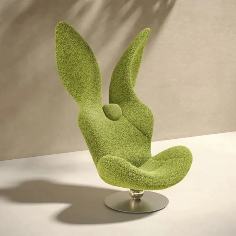 Single-Seat Sofa Chair Frp Special-Shaped Light Luxury Leisure Creative Green Rabbit Chair