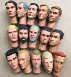 1/6 Head Male Doll Head Solider Men Doll Heads Collection Doll Parts Famous Men Figure Heads Toy Parts Quality Accessories