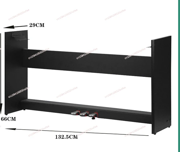 P125P128P48P225P223 Electric Piano Stand Wooden Frame with Sustain Three-pedal Digital Piano Stand