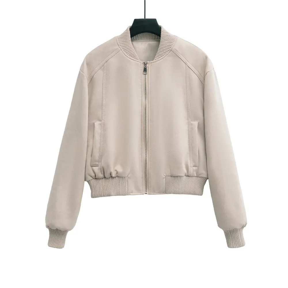 

New In Jackets Women Top Short Coat Woman Casual Bomber Jacket Y2K Vintage Classic Elegant Women's Outerwears Coats Trend