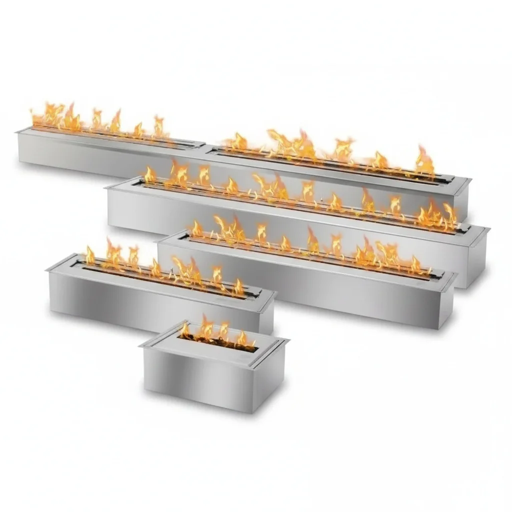 

Water Vapor Fireplace, 1000mm Carbon Steel 3D Electric Fireplace, LED Flame Effect Steam Heater, Modern Indoor Decor