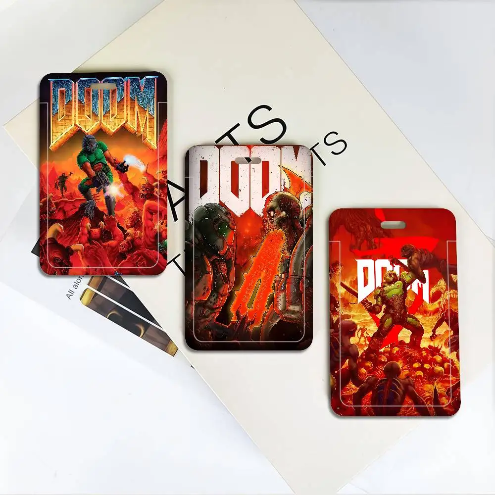 Game D-DoomS E-Eternal Lanyard For Keys Chain Credit Card Cover Pass Charm Straps ID Badge Holder Key Accessories Gifts