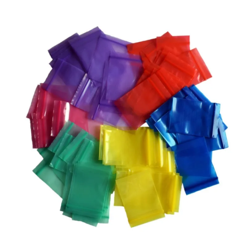 50/100PCS Thick PE Plastic Ziplock Jewelry Packaging Bag DIY Snack Tea Coffee Candy Powder Spice Sugar Salt Gift Storage Pouches - view 5