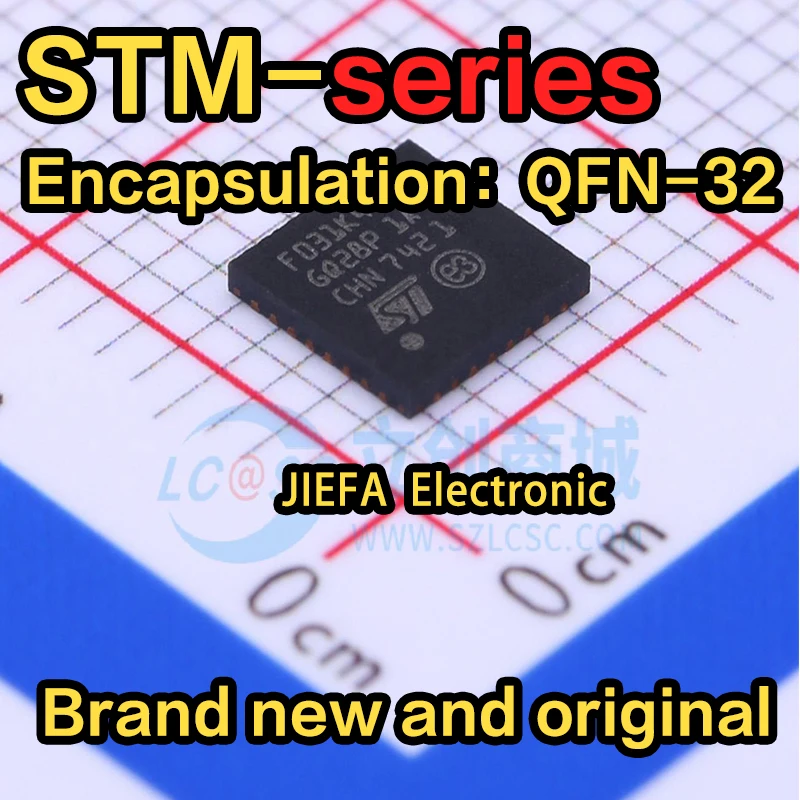 STM32F031K4U6 الأصلي 32F050K6U6 32F051 K4U6A K4U7 K8U6 32F301 QFN32 ، 1