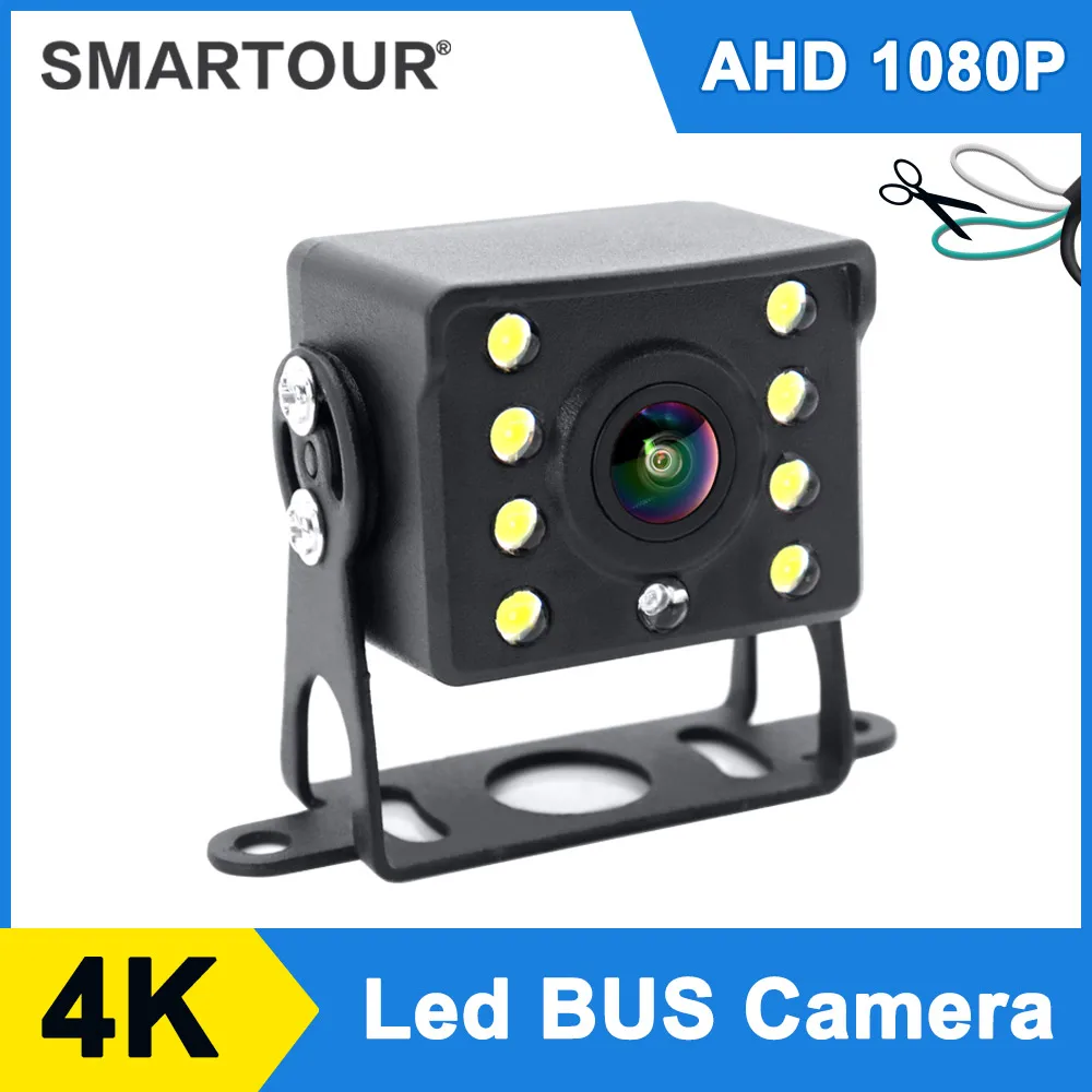 SMARTOUR CVBS Car Truck Camera CCD AHD 1080P for School Bus Trailer Pickups RV Rear View Backup Vision with 24V infrared IR