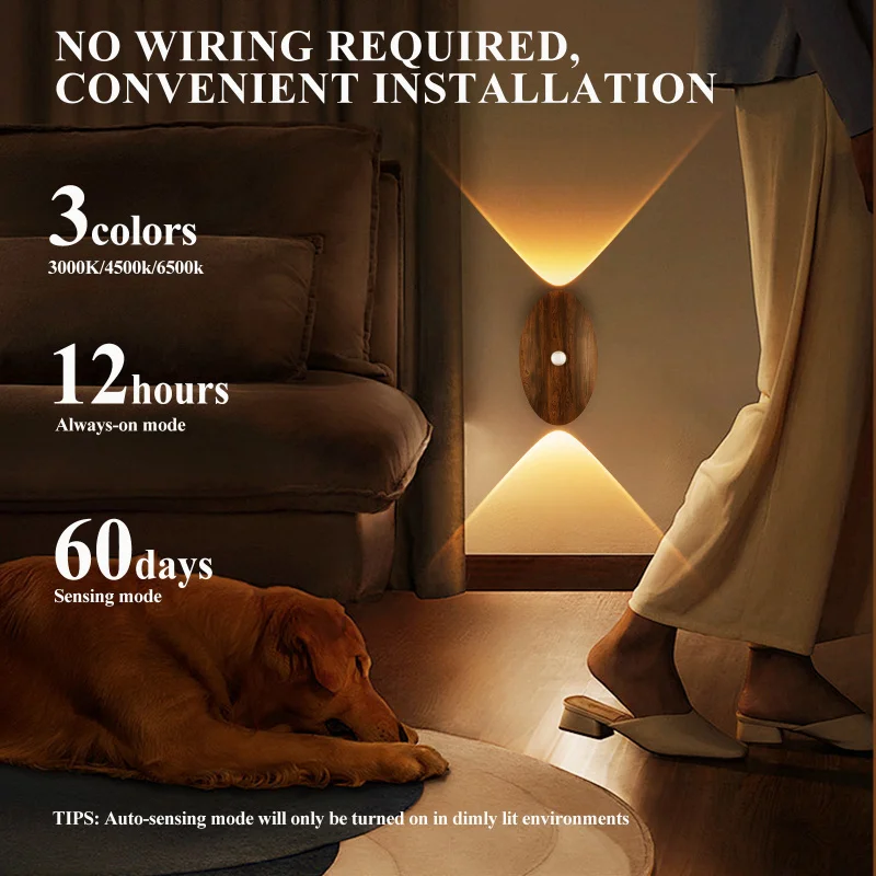 Modern Charging Induction Style Corridor Light Lift Corridor Hotel Bedroom Study Home Interior Decoration Atmosphere lights