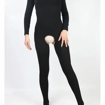 Autumn Winter Fleece Warm Bodysuit Close-fitting Open Crotch Bodysuit Tights Sexy Jumpsuit Leotard Thermal Pajamas Underwear Overalls Autumn Winter Fleece Warm Bodysuit Close-fitting Open Crotch Bodysuit Tights Sexy Jumpsuit Leotard Thermal Pajamas Underwear Overalls