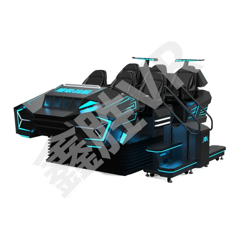 VR six seat super warship large motion sensing cinema multi-player commercial gaming equipment in one machine