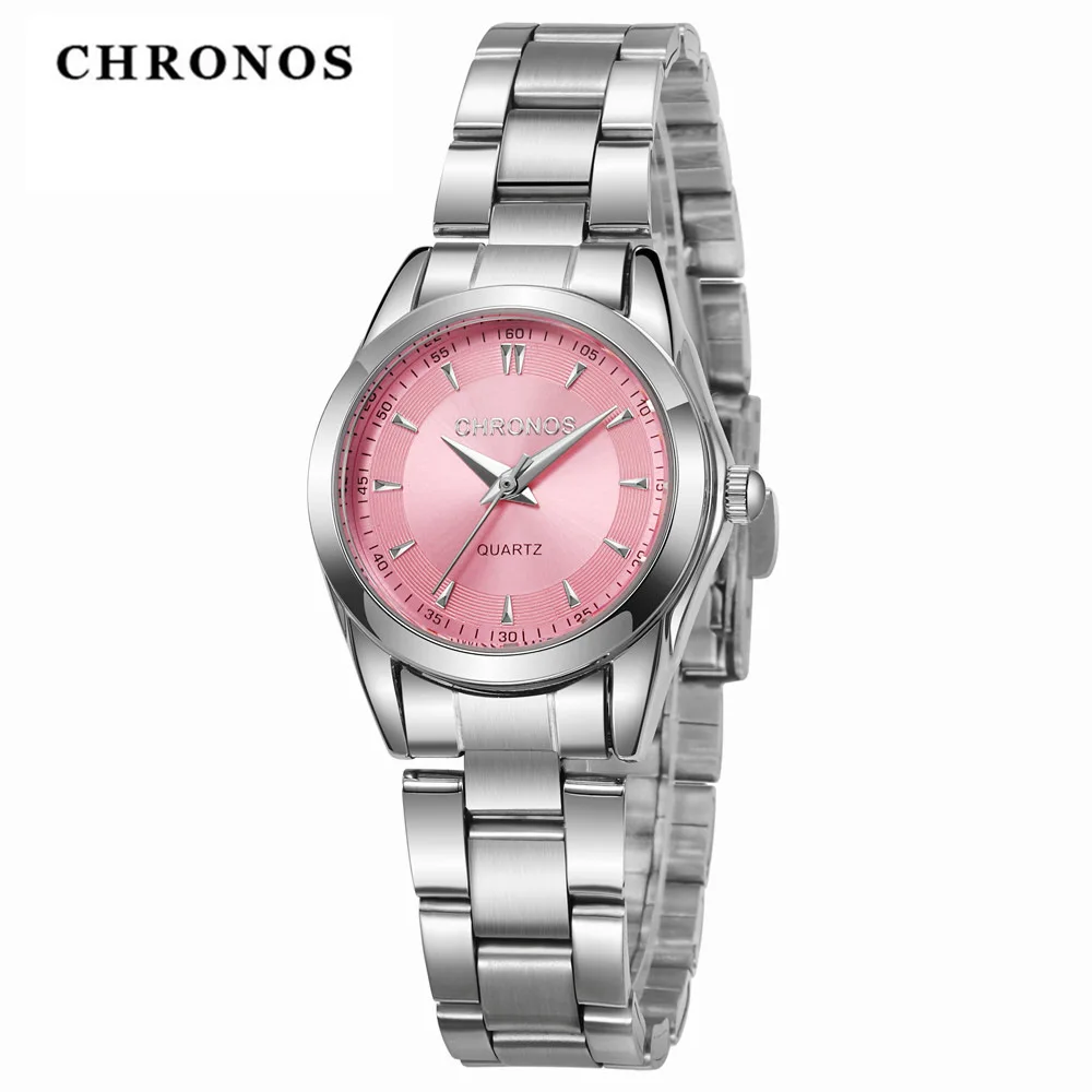 CHRONOS-relojes de lujo con diamantes de imitación para mujer, reloj de pulsera elegante, de cuarzo, femenino