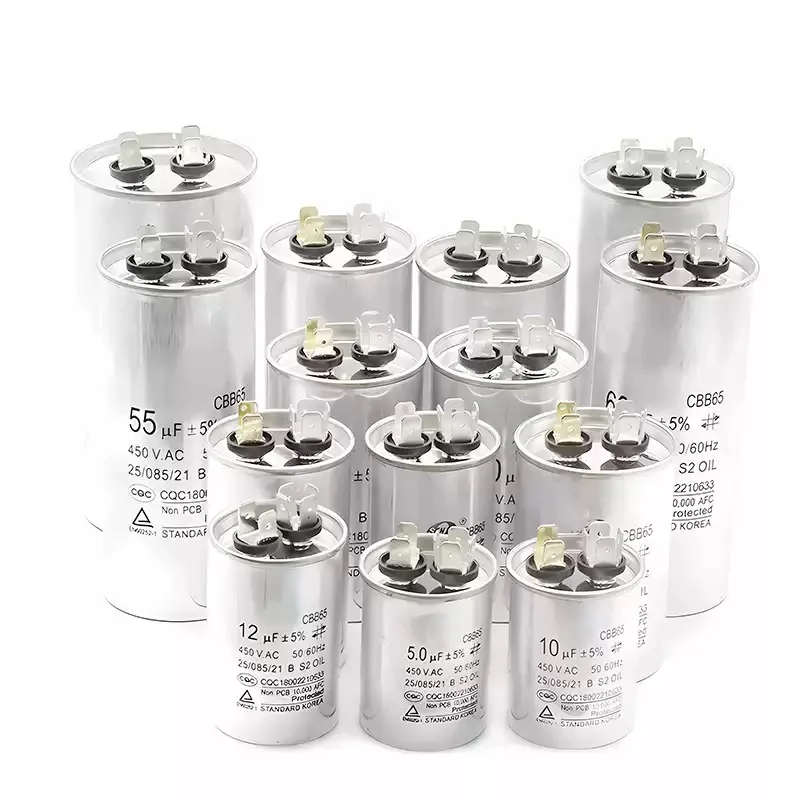 CBB65 50uf 450V 5% 95x50mm Capacitor de motor Ar Condicionado Compressor Capacitor de partida 450V AC 45UF