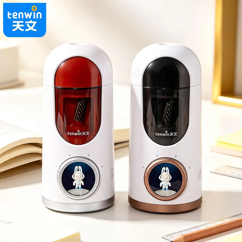 tenwin-primary-school-work-electric-pencil-sharpener-low-noise-running-smooth-cutting-pen-without-burr