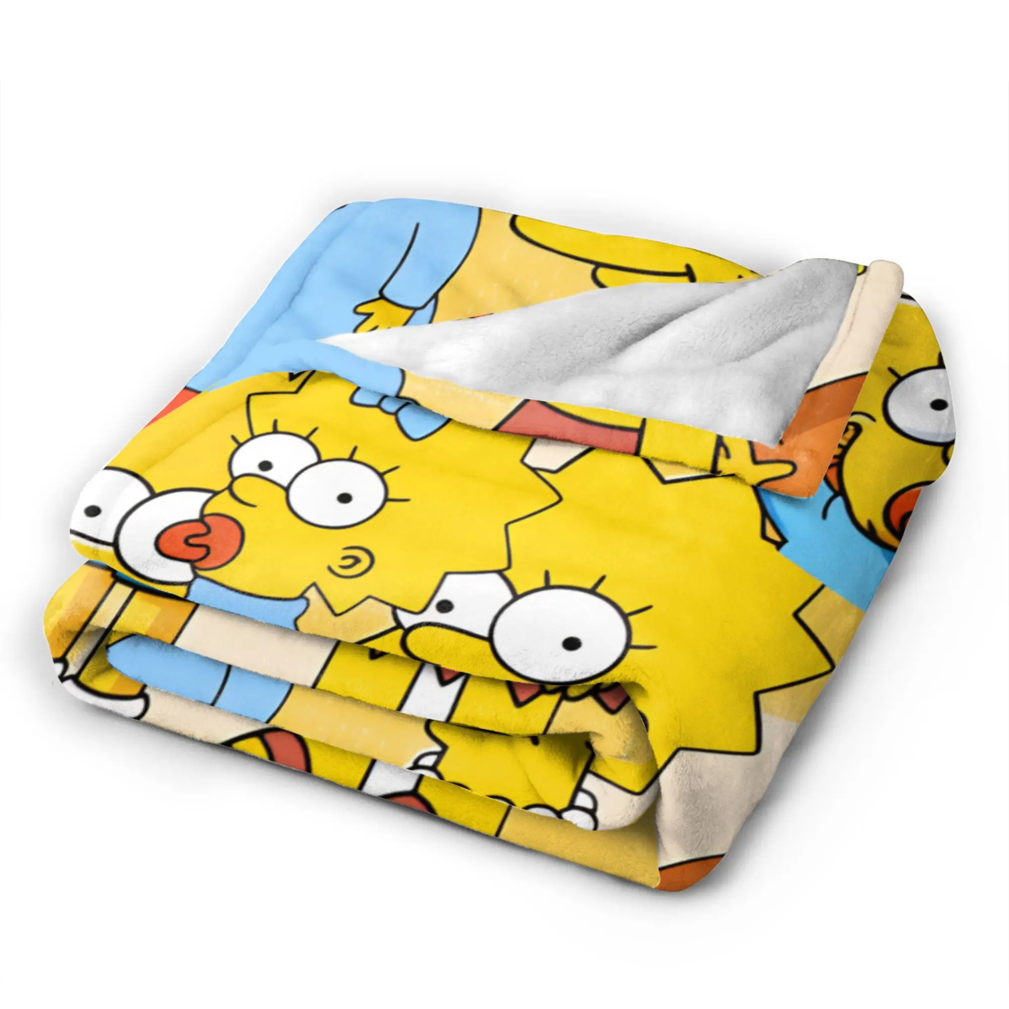 S-Simpsons Family Cartoon Funny Flannel Blanket Girls  Super Soft Throw Blanket Winter Outdoor Bedspread Sofa Bed Cover