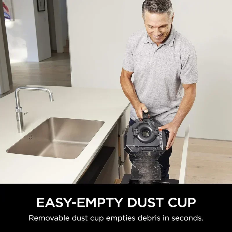 DD2Shark CZ2001 Vertex Canister Vacuum,ไร้ถุง,มีสาย,พร้อม Brushroll ทําความสะอาดตัวเอง & DuoClean PowerFins,HEPA Anti-Allergen