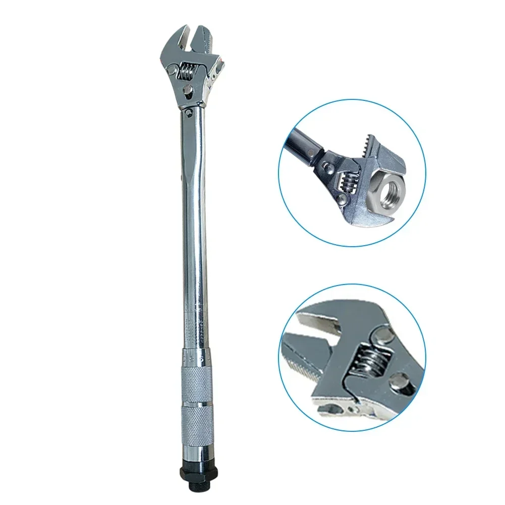 4-in-1 Adjustable Torque Wrench 16in 19-110N.m 30mm Multifunctional Wrench Spanner Repair Tool For Bathroom Carpentry Work