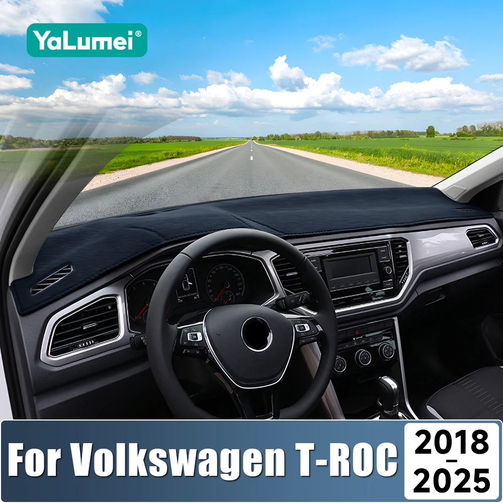 Für Volkswagen VW T-ROC TROC 2018 2019 2020 2021 2022 2023 2024 2025 Auto Armaturenbrett-Matte Sonnenschutz Instrumententafel-Abdeckung