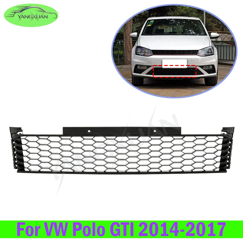 Front Bumper Lower Grille For Volkswagen Polo GTI 2014-2017 Car Grille Assembly Front Grille