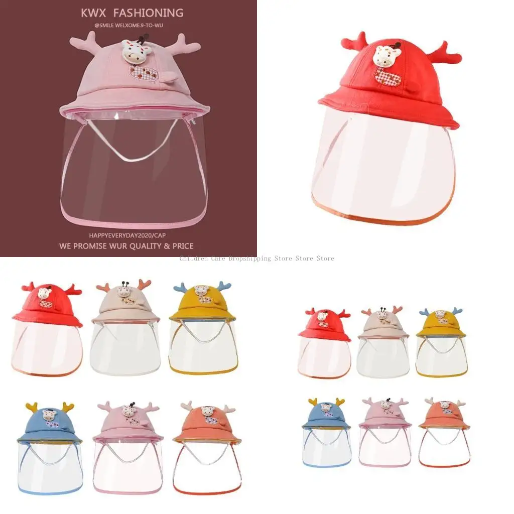 

Full Face Shield Caps Full Protective Hat Cover Outdoor Fisherman Hat Kids Cartoon Sunshade Fisherman Hat Spring Autumn