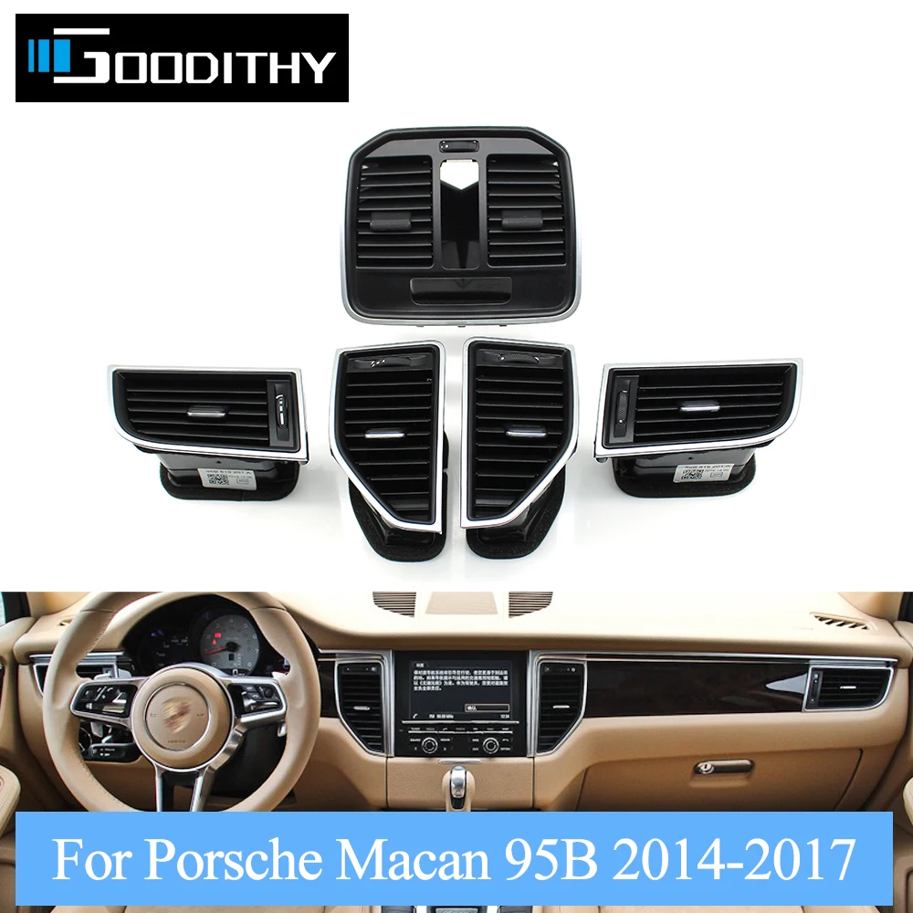 

90% New Front Rear Air Conditioning AC Vent Grille Complete Assembly For Porsche Macan 2014 2015 2016 2017 95B819701D 95B819702D