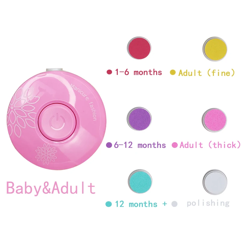 Elektrische Baby Nagel Trimmer Kid Nagelpolijstmachine Tool Baby Manicure Schaar Babyhygiëne Kit Baby Nagelknipper Cutter Voor Pasgeboren