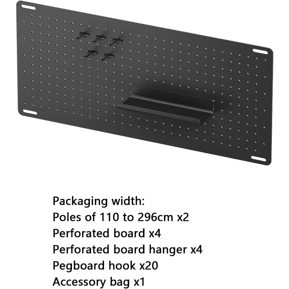 ระบบจัดเก็บของแบบแผ่นโลหะอเนกประสงค์สำหรับบ้าน ห้องงานฝีมือ โรงรถ และการจัดระเบียบห้องเด็ก