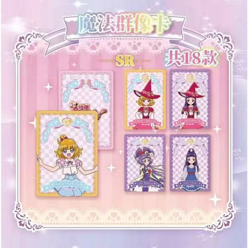 Genuine Maho Girls Precure Cards Classic Magic Anime Pretty Cure Asahina Mirai Cute Q-version Angel Cards Toy Gift for Children