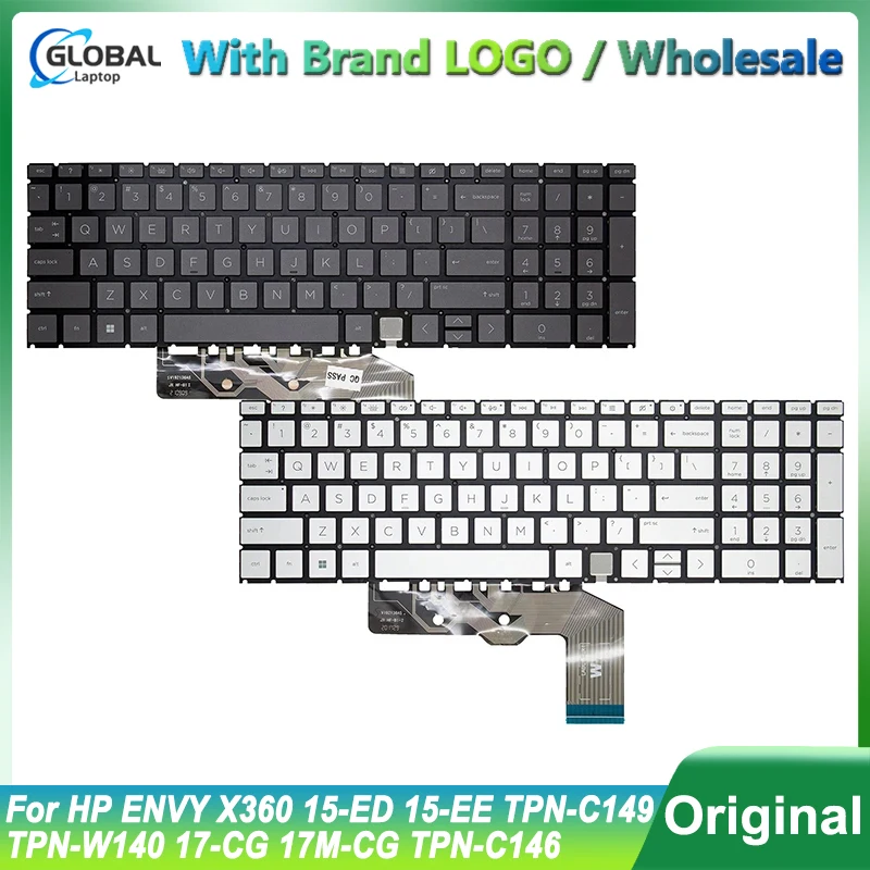 

New US Keyboard for HP ENVY X360 15-ED 15-EE TPN-C149 W140 17-CG 17M-CG TPN-C146 Laptop English Replacement Backlight Keyboard