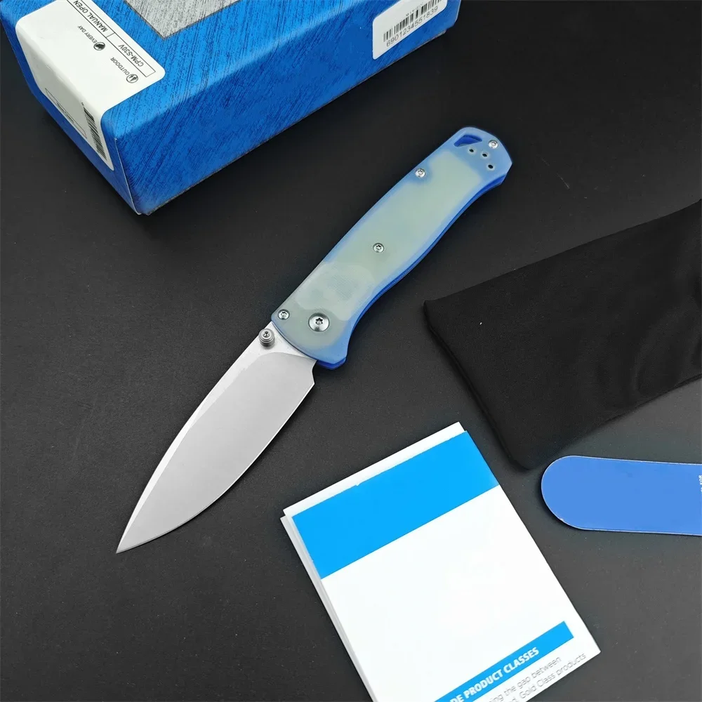 

G10 Handle BM 535 Bugout Folding Knife 8C13Mov Blade Outdoor Camping Pocket Knife Utility Fruit Tactical Knife EDC Multi Tool