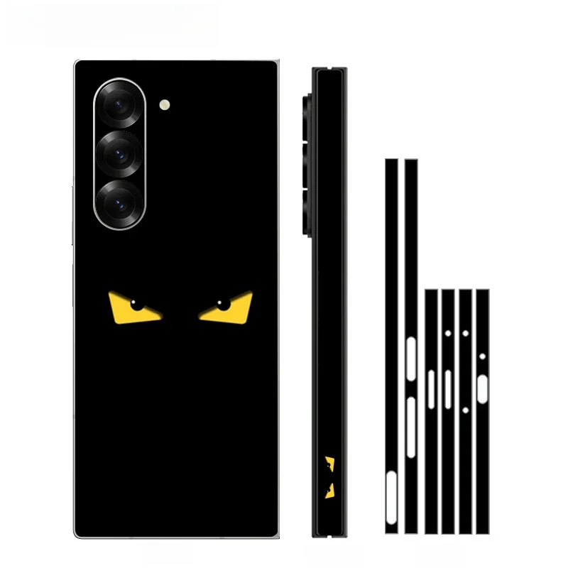3M Kleurrijke Anti-Kras Stickers Voor Samsung Galaxy Z Fold6 5 4 3 2 Fold5 Fold4 Beschermende sticker Skin Cover Terug Film