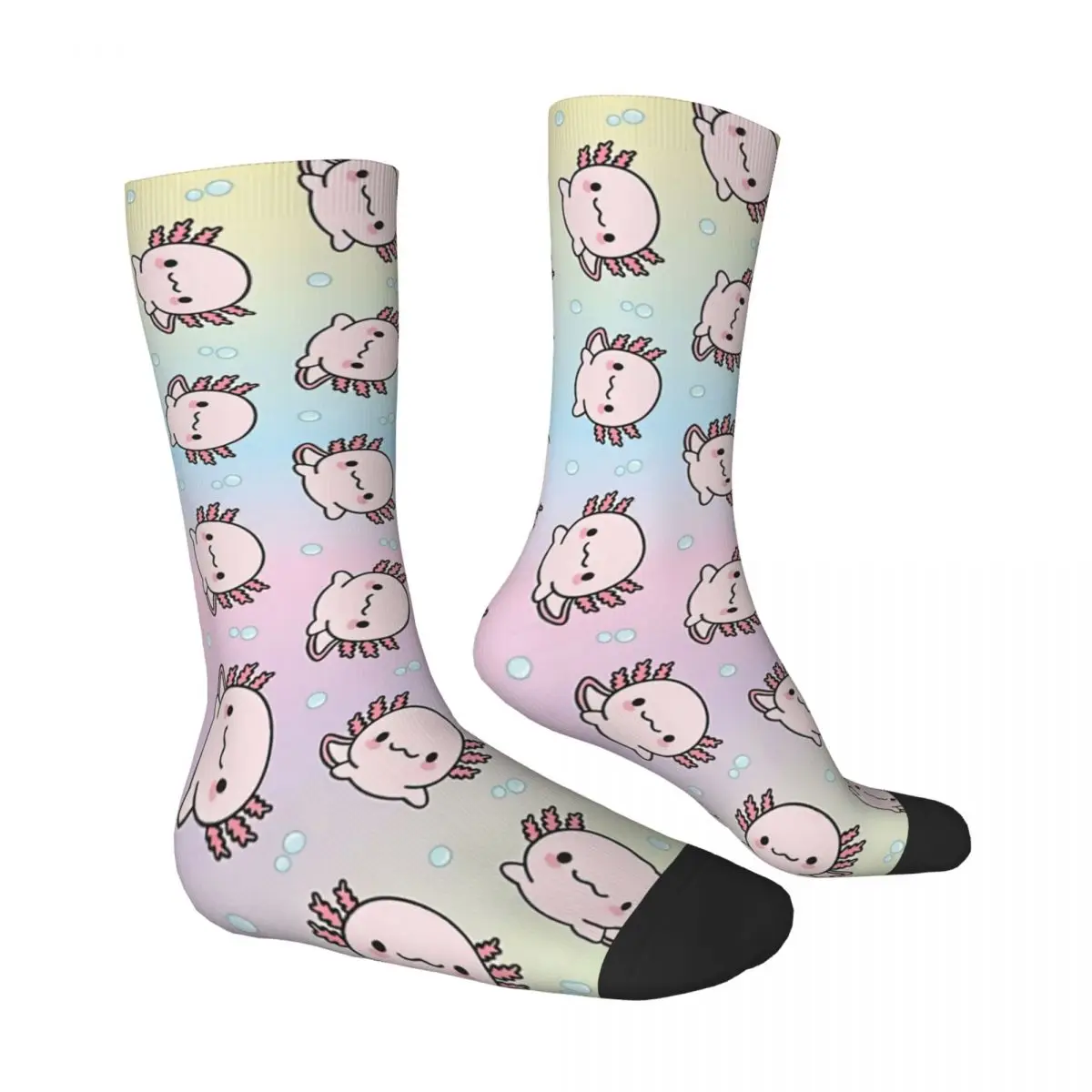 Chaussettes coupe-vent Axolotl pour hommes et femmes, bas mignons, nouveauté, printemps, été, automne, hiver, cadeau