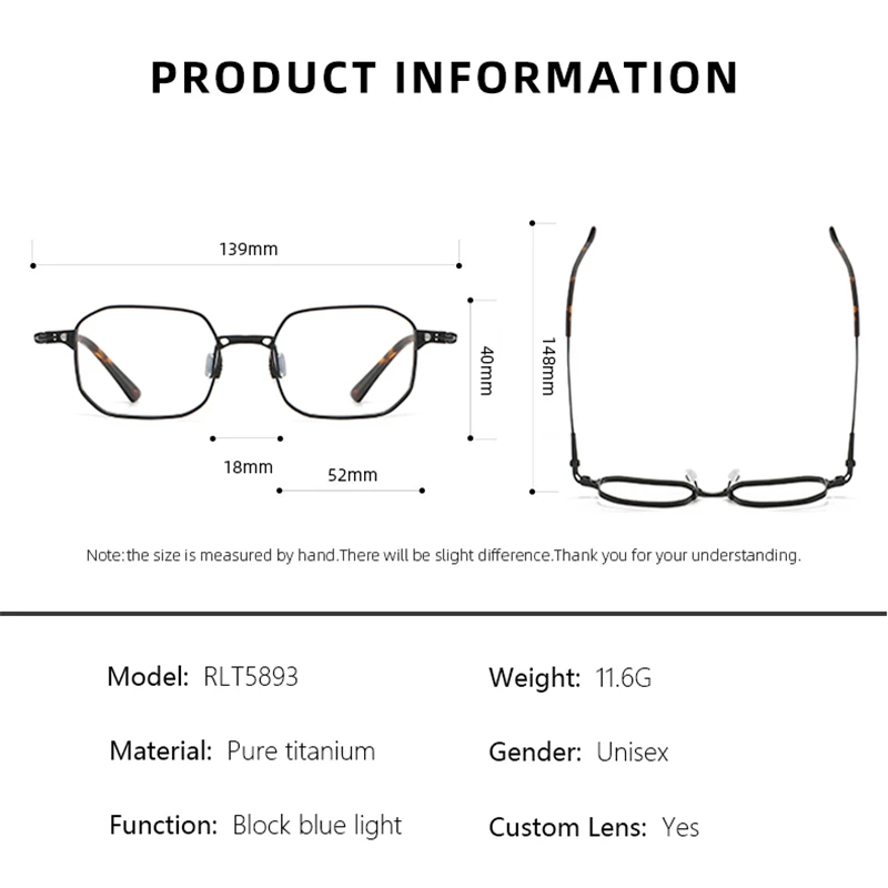 BLMUSA Photochromic สายตาสั้นแว่นตา Retro Ultralight Pure Titanium ผู้ชายกรอบแว่นตา Anti Blue Light แว่นตาอ่านหนังสือ