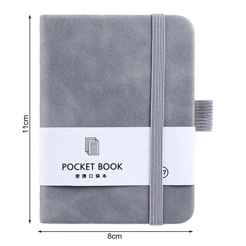Bookmark Ribbon Notebook Stylish Portable Diary Notebook with Elastic Strap Design Record Notepad for Home Office