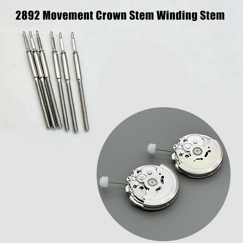 2892 Watch Crown Stem Stainless Steel Replacement Repair Parts Watch Stem Fit 2892 Movement High Quality Standard Crown Stem