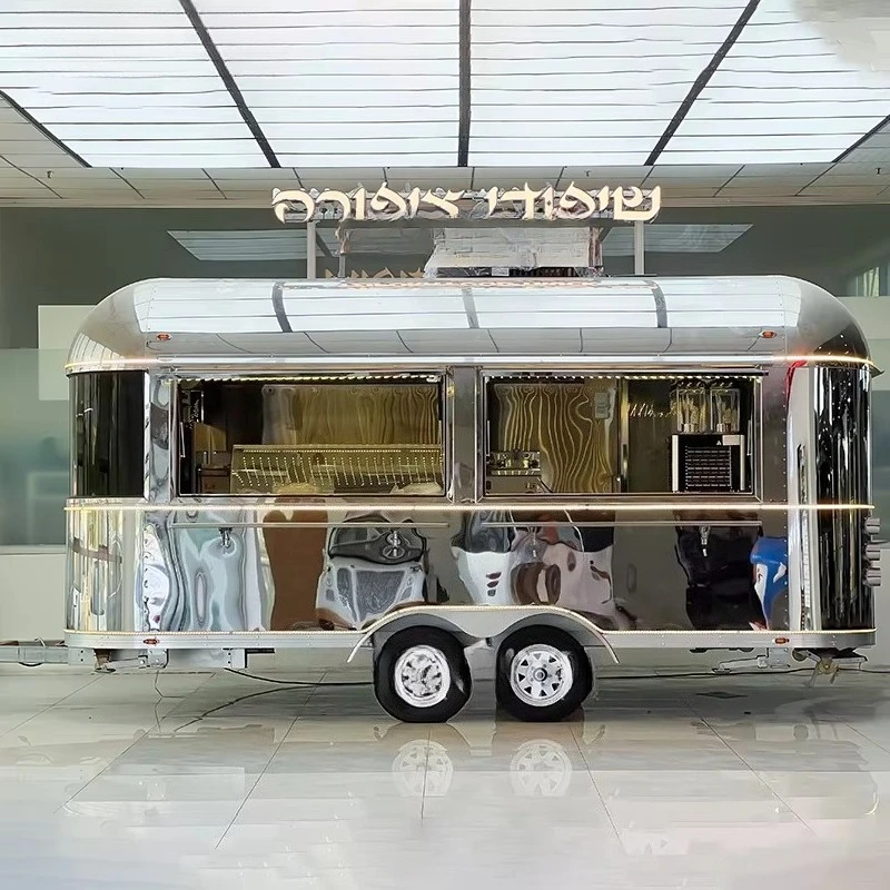 Food Truck Trailer Fully Equipped Mobile Kitchen Ice Cream Pizza Coffee Hot Dog Bbq Concession Custom