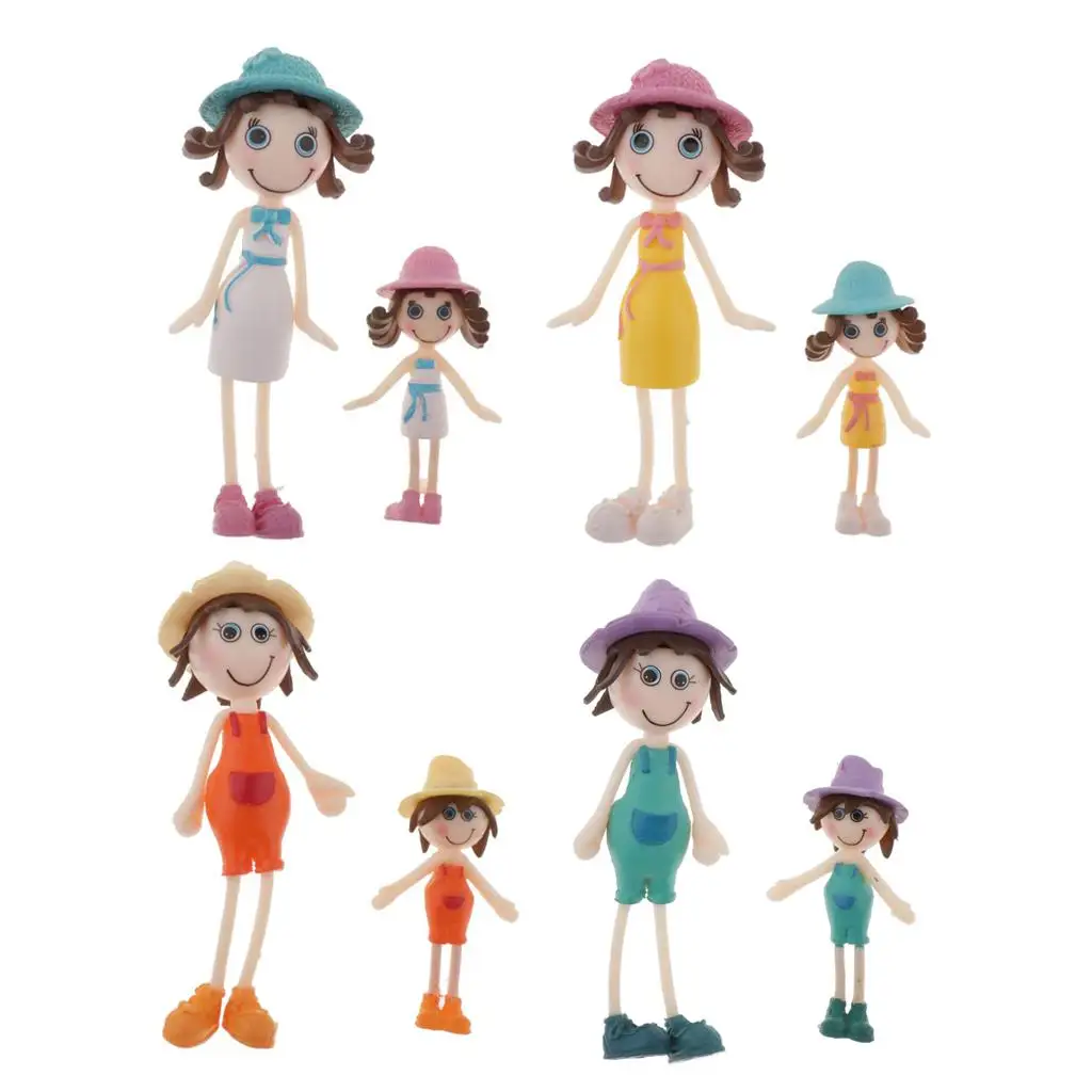 1/12 Dollhouse Miniature Dolls for Room Life Scenes Accessory,Pretend Play Toy for Kids