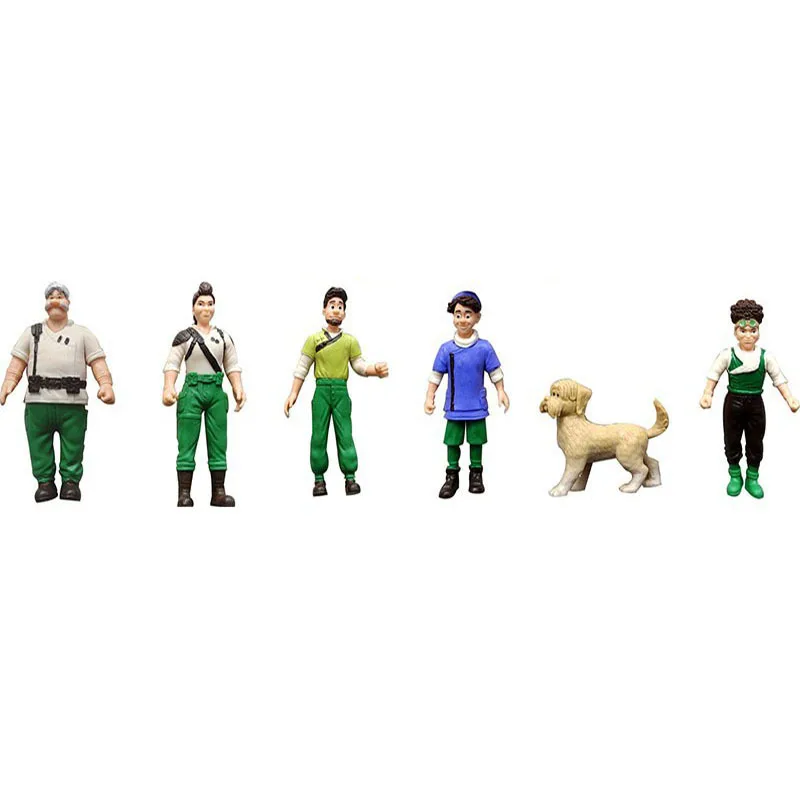 

New 6 Strange World Dolls Figure Animation Peripheral Model Cake Baking Car Ornament