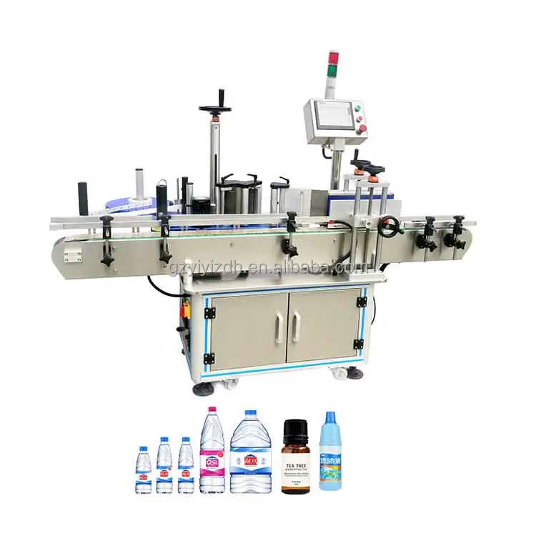 Electric Automatic Labeling Machine for Round Bottles for Metal Glass Paper Packaging Factory Price Core Motor PLC Components