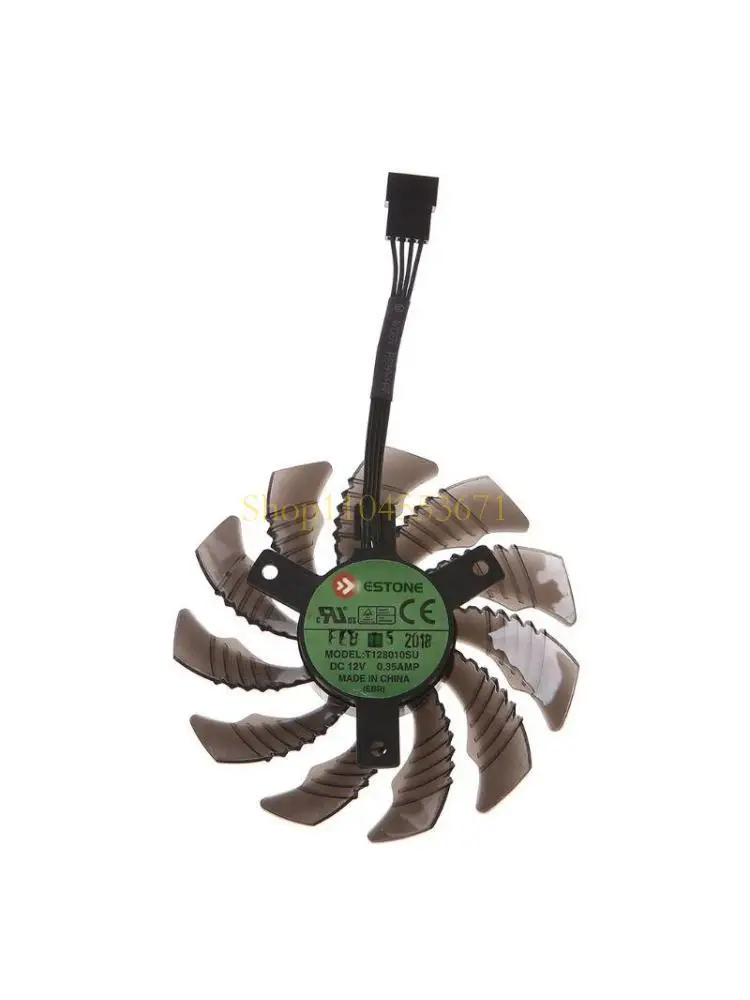 베스트셀러 T128010SU 12V 0.35A 78mm VGA 팬, Gigabyte GTX1050 1060 1070 1080 N960 게임용 4PIN 그래픽 카드 냉각 팬