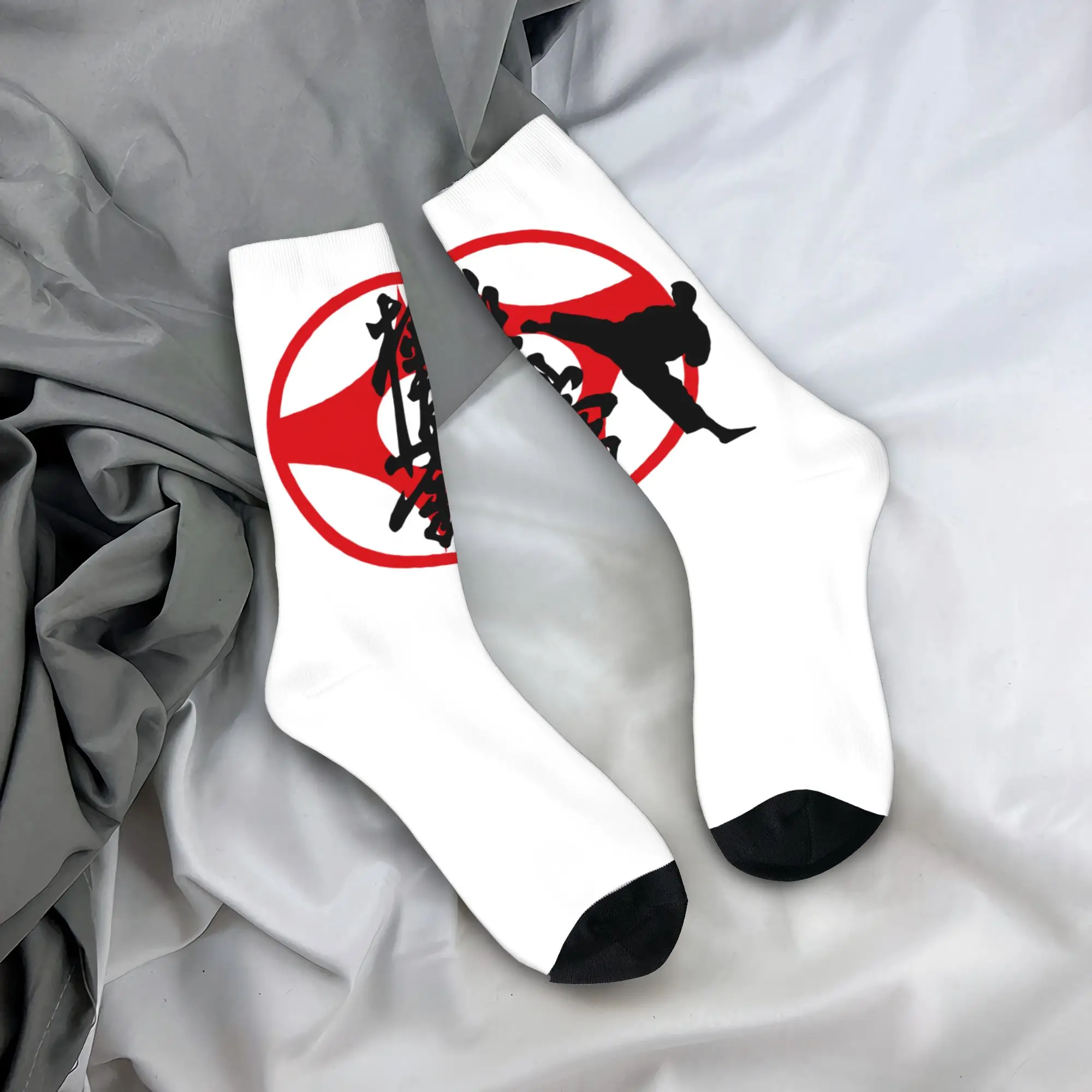 

Custom Cool Mens Kyokushi Karate Dress Socks Unisex Warm Breathbale 3D Print Martial Arts Crew Socks