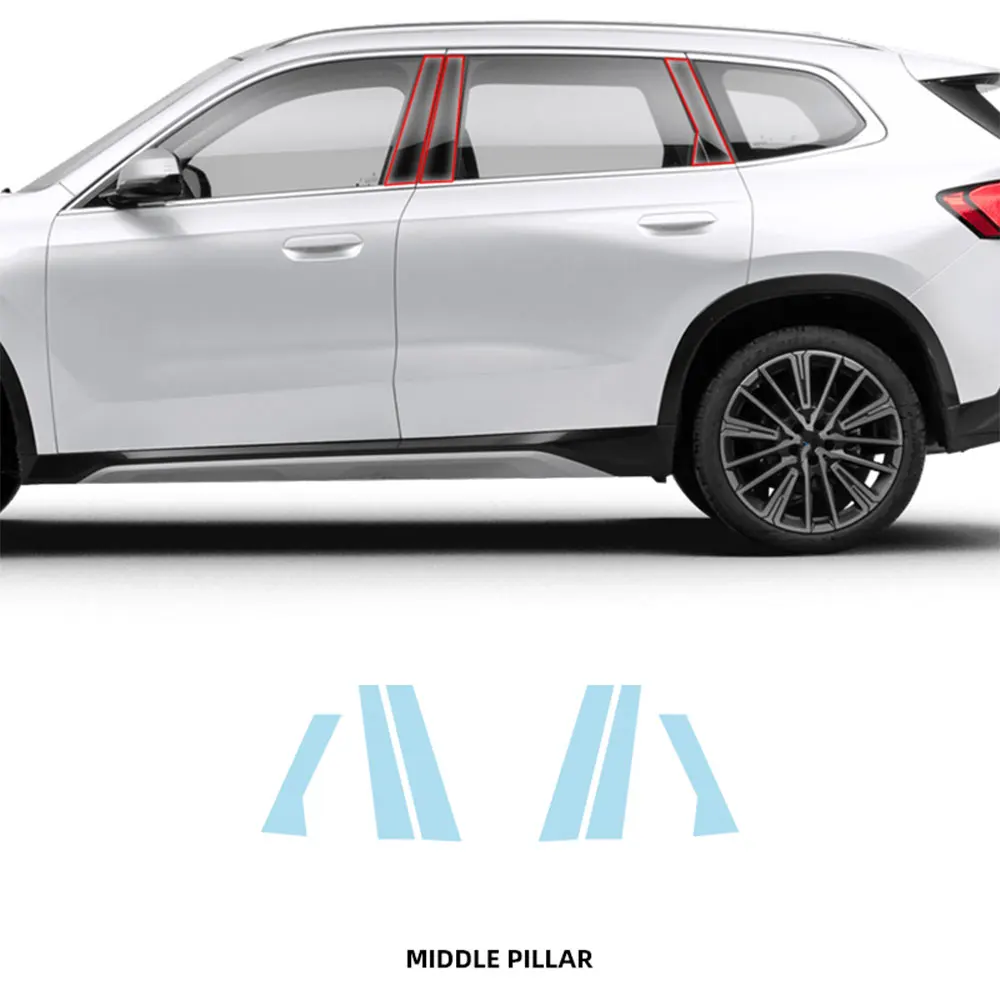 

For BMW X1 Car Underskirt protection Film TPU PPF Cutting Pre Cut car center pillar CAR Headlight Transparent Protective Film