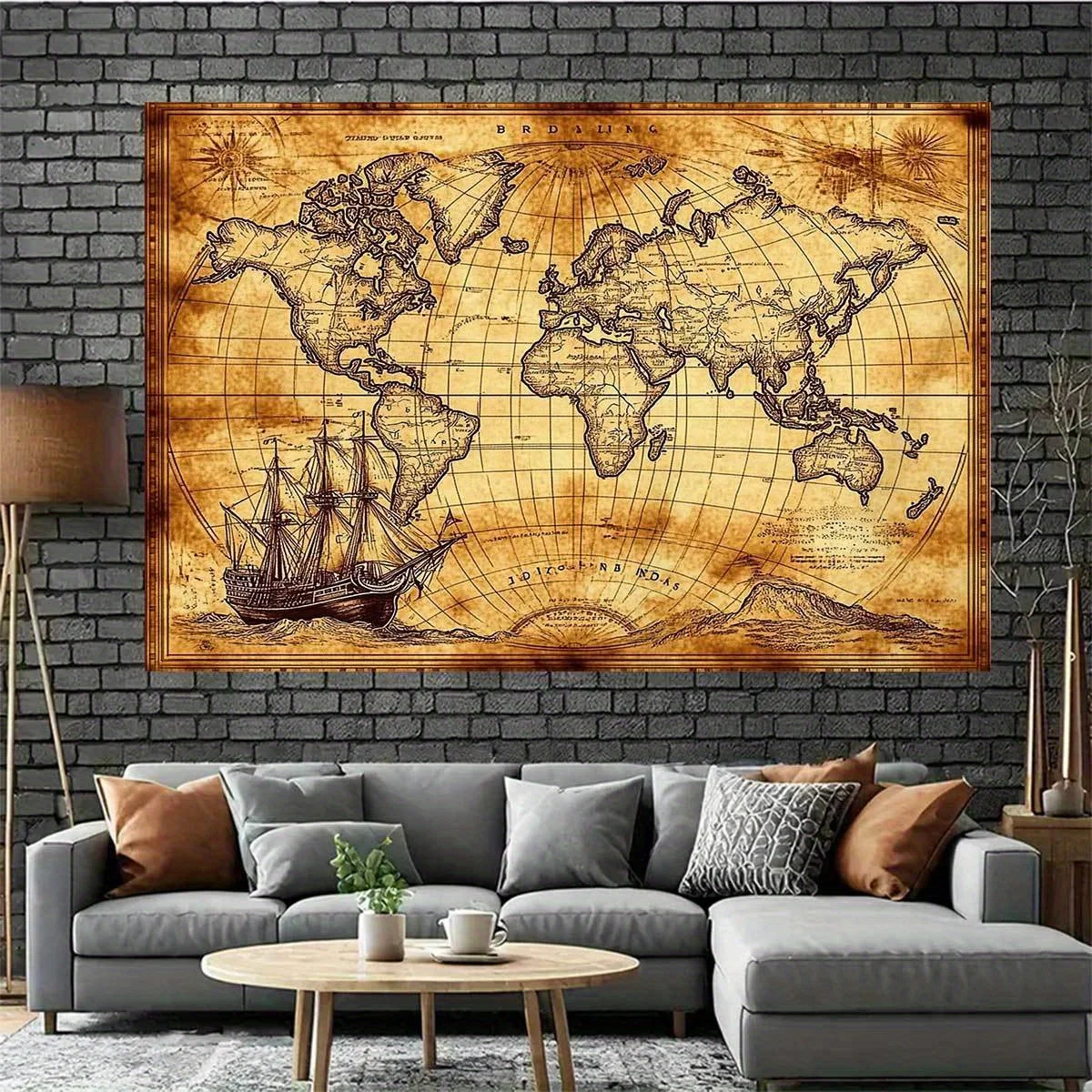 1 retro nautical map landscape - огляд і ціна Photography Mapped