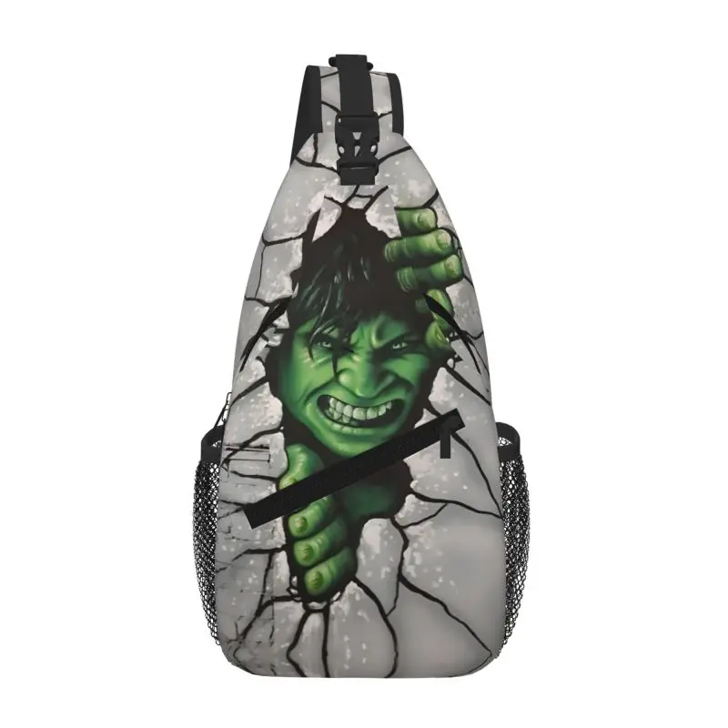 

Casual American Superhero Hulk Sling Crossbody Backpack Men Shoulder Chest Bags for Travel Cycling