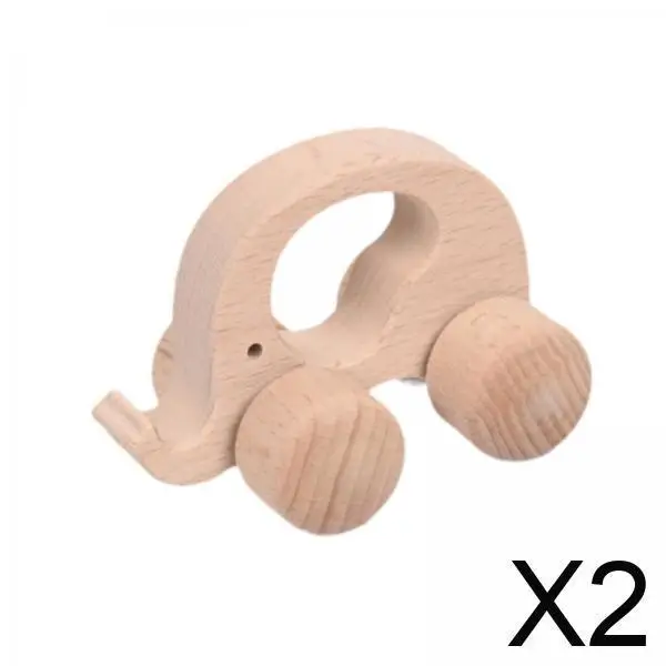 ของเล่นรถยนต์ไม้เป็นมิตรกับสิ่งแวดล้อม 2 ชิ้นสำหรับเด็กวัยหัดเดิน - เสริมสร้างทักษะการเคลื่อนไหวและความคิดสร้างสรรค์