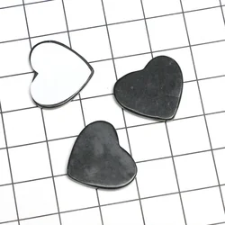 Natural Shungita for EMF Mobile Phone Stickers Mini Love Heart 1PC Oiginal Shungite Gems Enhances Energy Heal Crystal Protection