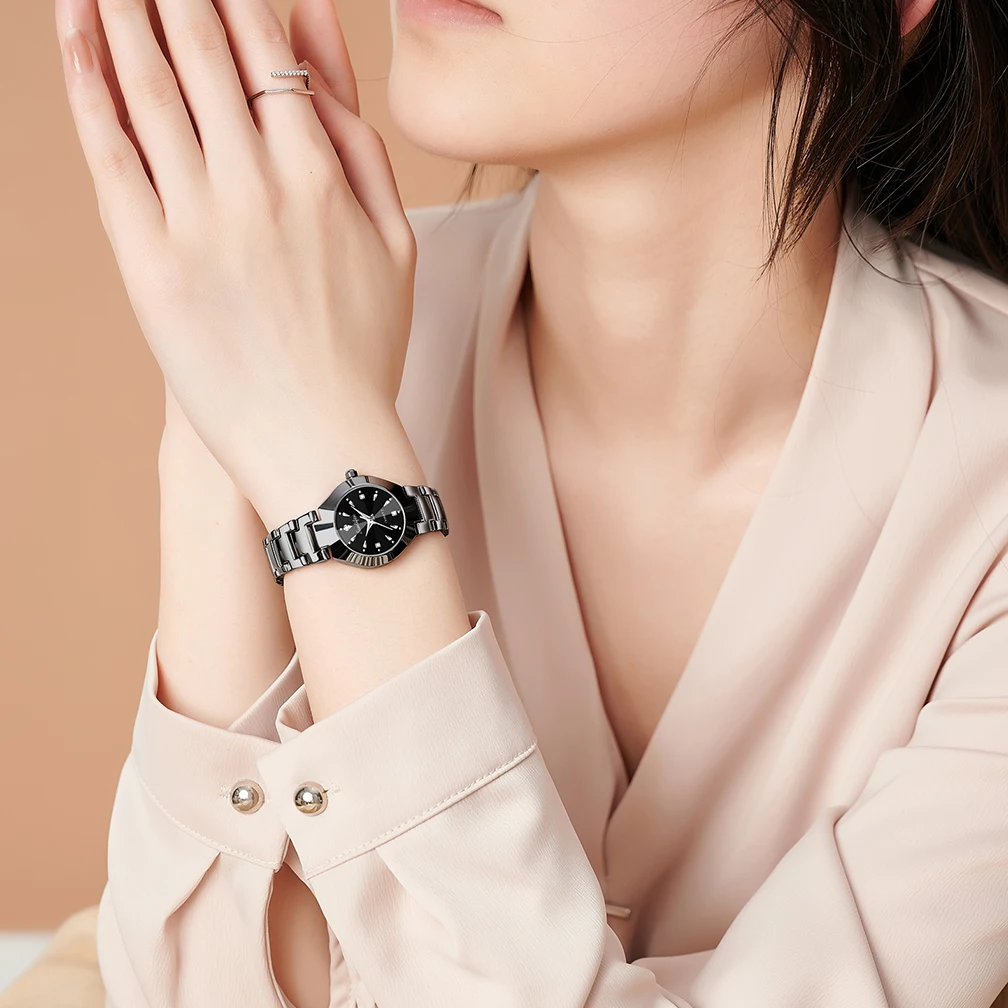 Orologio da donna Sunlifex orologio Casual da lavoro al quarzo impermeabile con diamante originale